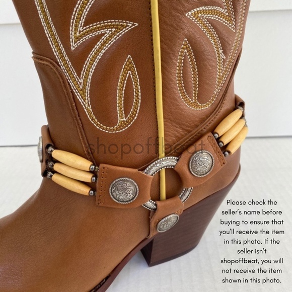 NEW Sam Edelman Jackie Western Boot Chestnut Leather 7.5 - Picture 12 of 16